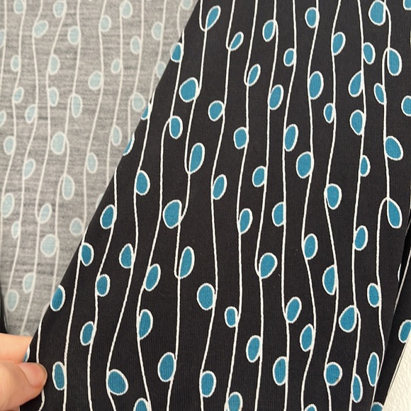 Vintage charcoal and blue Diane con Furstenberg wrap dress - Picture 3 of 4